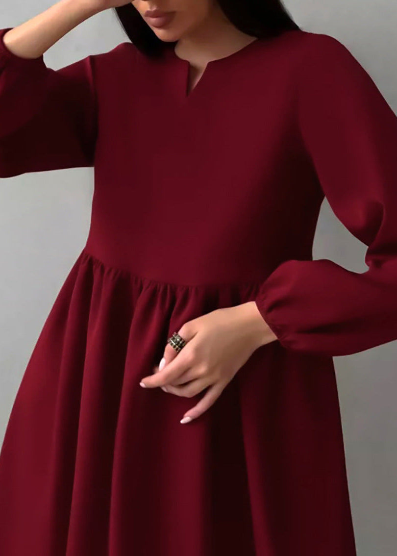 Emma - Long Sleeve Babydoll Dress