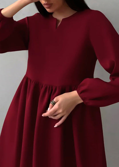 Emma - Long Sleeve Babydoll Dress