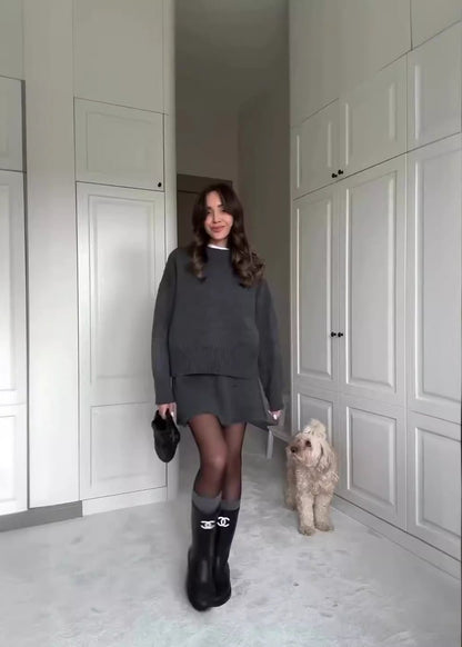 Harper - Knit Sweater and Skirt Set