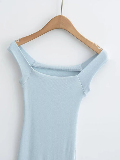 Blue – Sexy Slim Fit Mini Dress