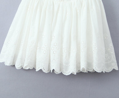 White – Slim Fit Waist-Cinching Sexy Dress