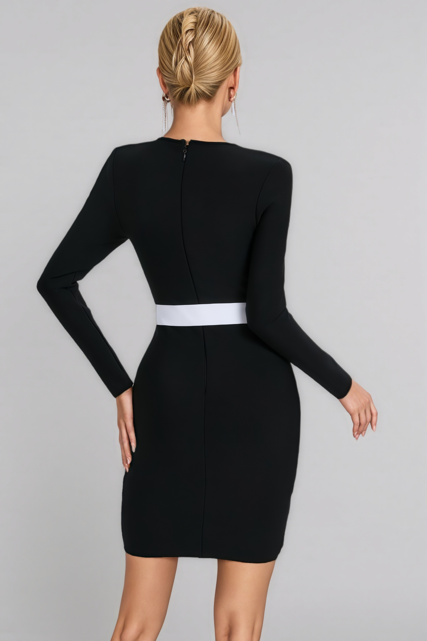 Niamh Long Sleeve Wrap Mini Dress