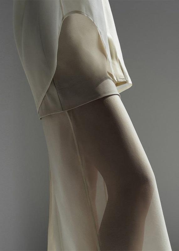 Elise Mesh Shirt and High-Waist Skirt Set