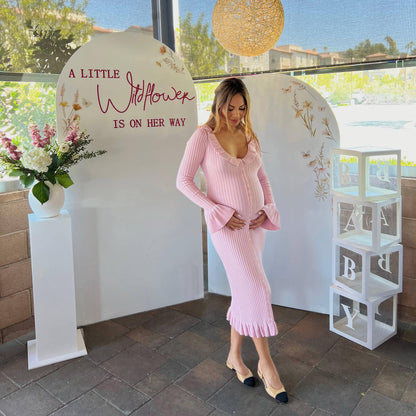 Neoma | Maternity Casual Long Sleeved Midi Dress