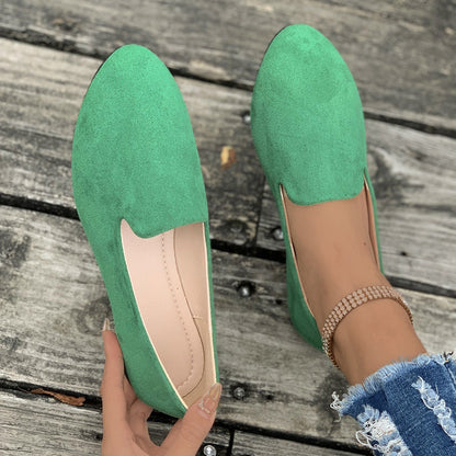 AmyVictoria™ - Simple Solid Color Pointed Toe Flat Shoes