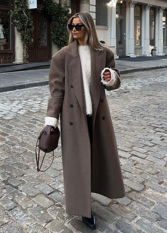 Stella Oversized Double-Breasted Wool Coat