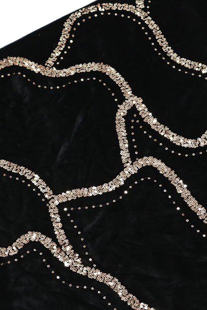 Nydia Sequin Embellished Velvet Maxi Dress