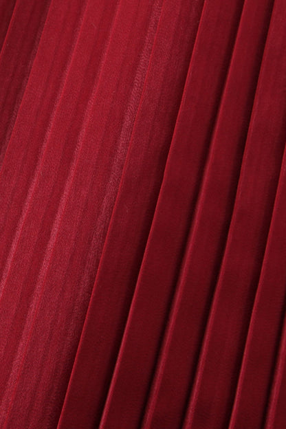 Alice Strappless Pleated Maxi Dress