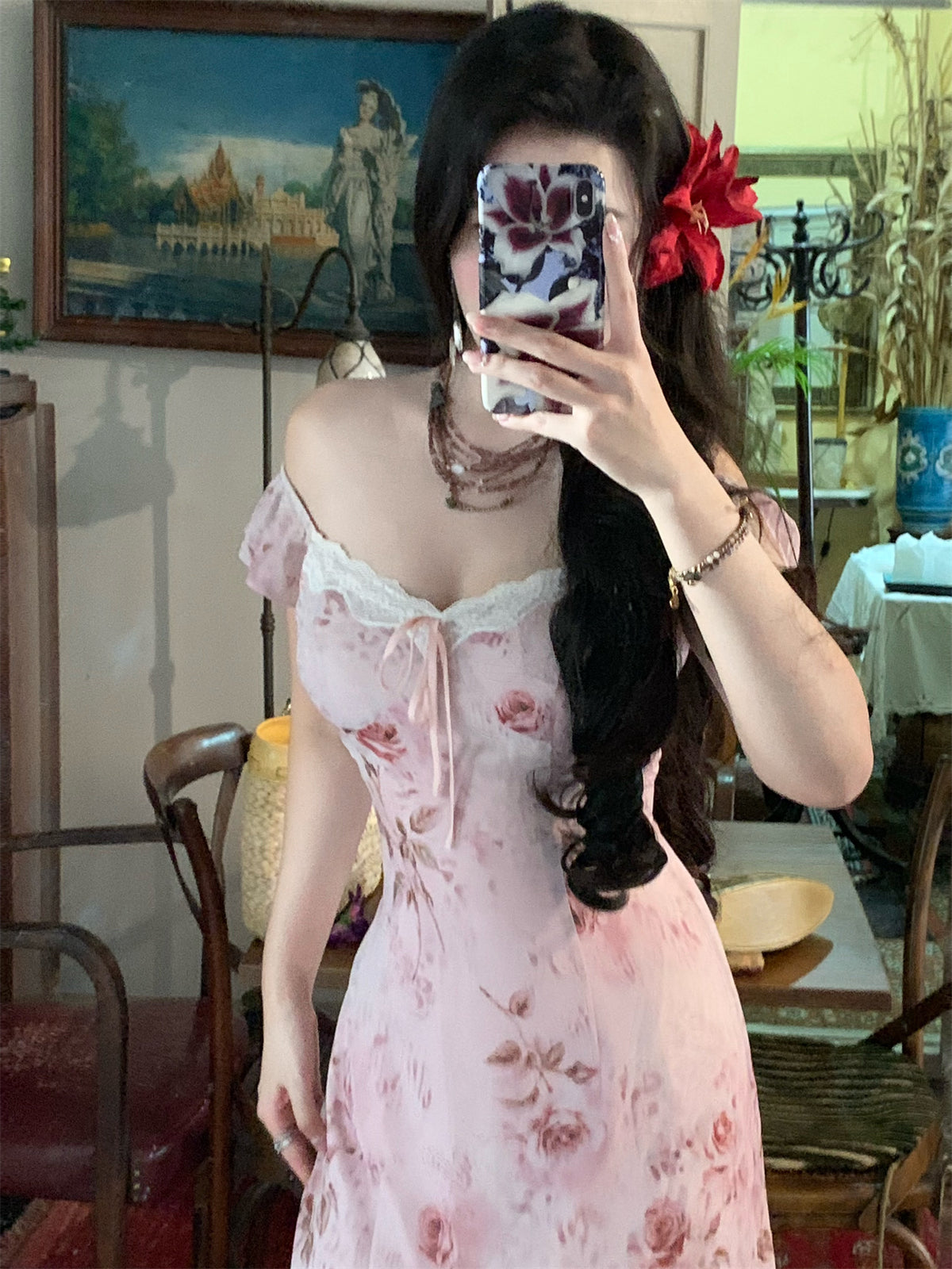 Bold Rose Leopard Dress Ruched Bodycon Fit for a Fierce Look