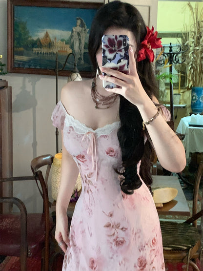 Bold Rose Leopard Dress Ruched Bodycon Fit for a Fierce Look