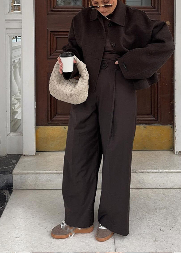 Sloane – Cropped Wool-Blend Jacket