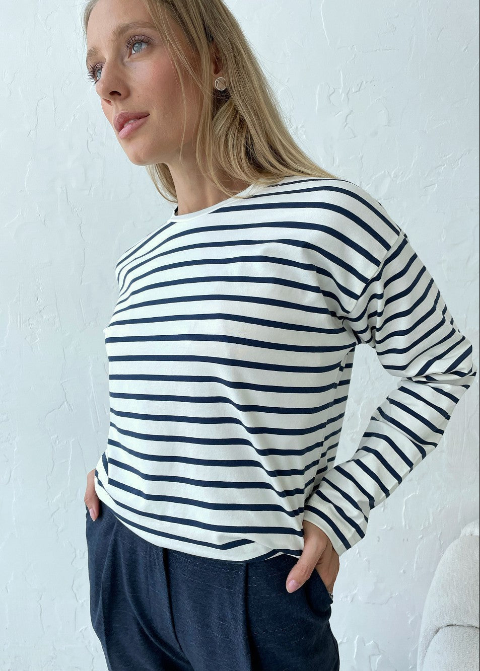 Harborline Stripe - Long Sleeve Breton Top
