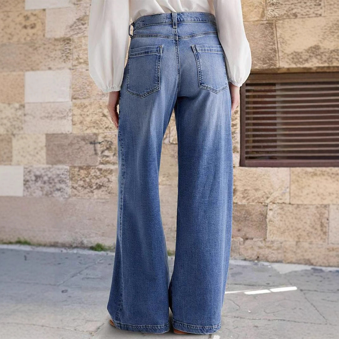 Elena | Casual Straight Leg Jeans