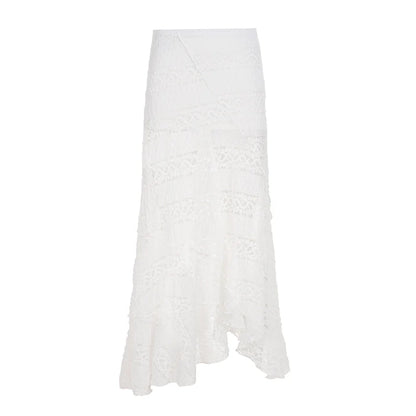 Alianny Eyelet Lace Midi Skirt