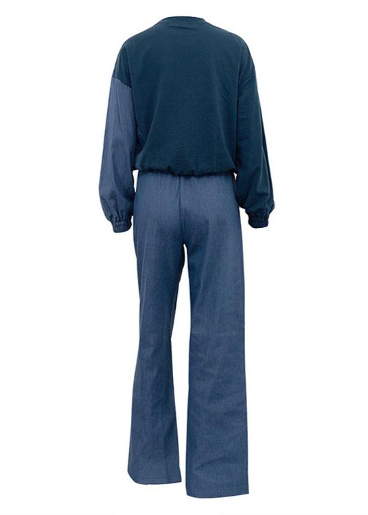Two-Tone Casual Lounge Set