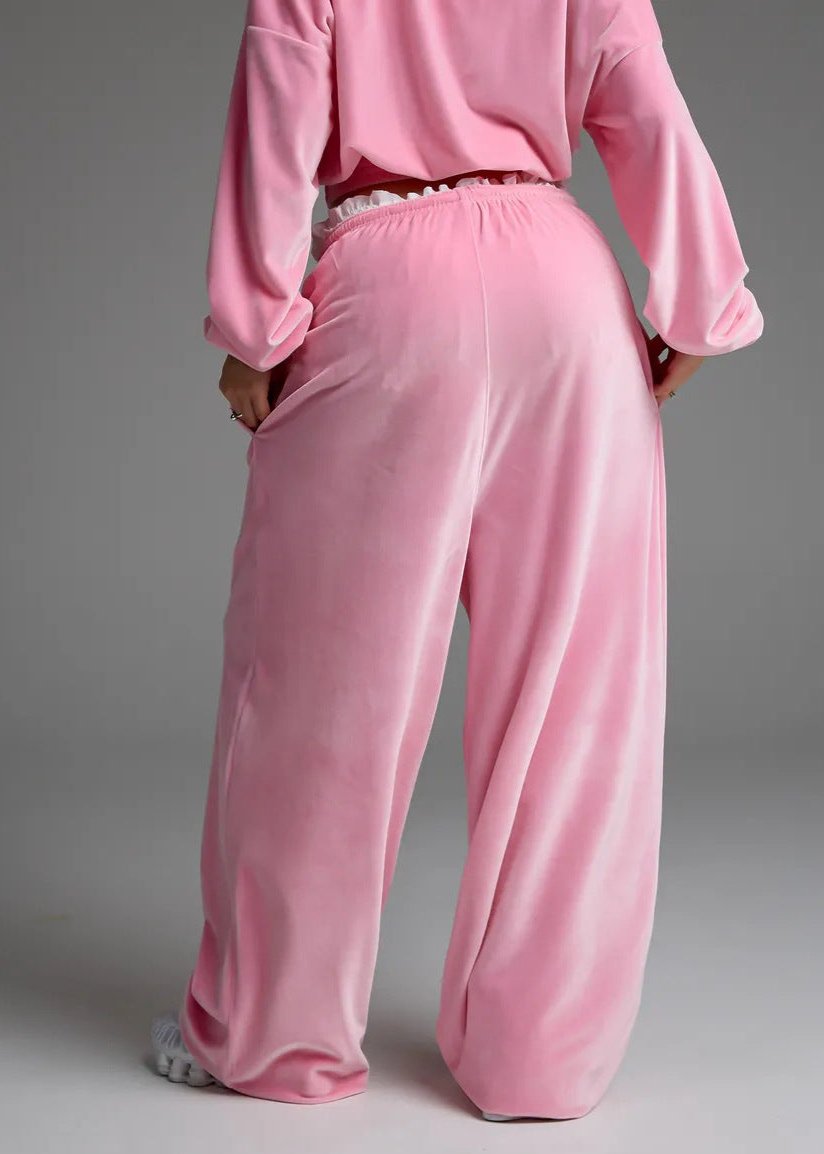 Velvet Lounge Two-Piece Tracksuit Set