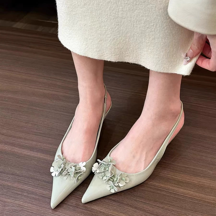 Elenna Floral Slingbacks