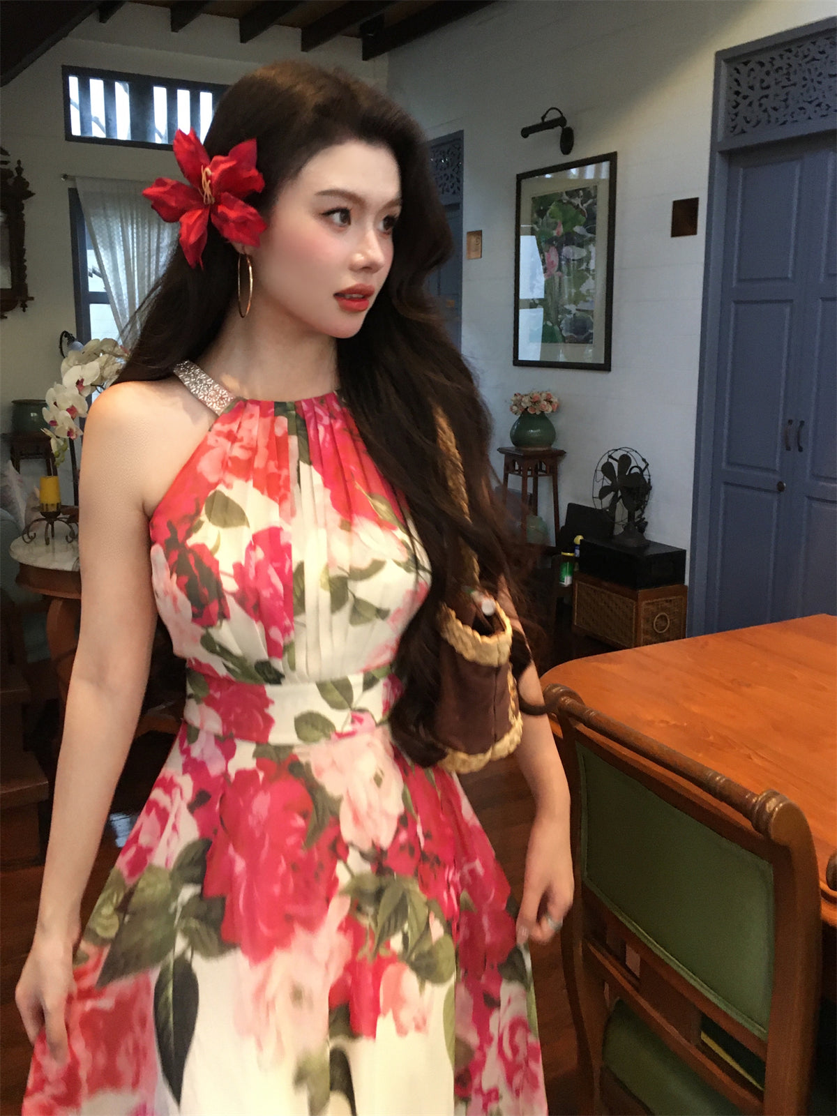 Millennium Mambo Floral Maxi Statement Print Spring Summer Gown 2025