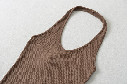 Coffee – Sexy High-Waisted Slim Dress