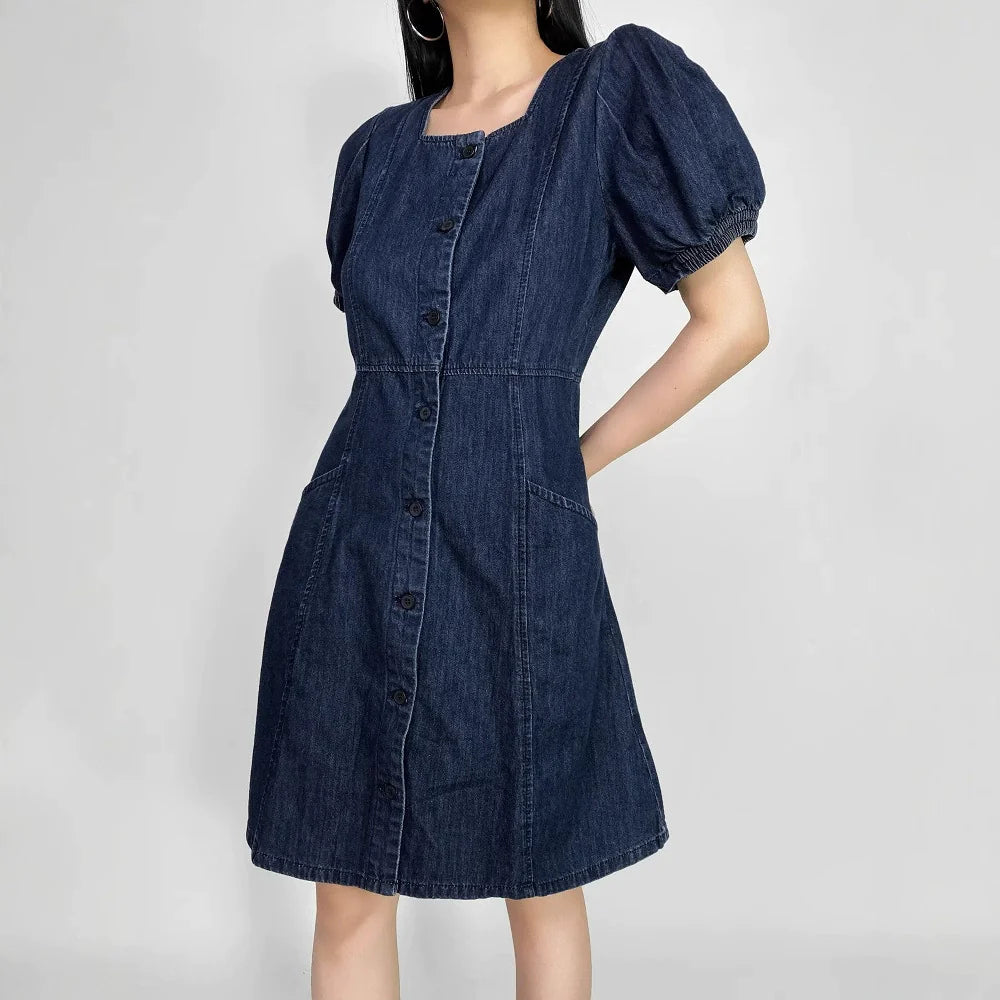Blue – Relaxed Fit Elegant Denim Dress