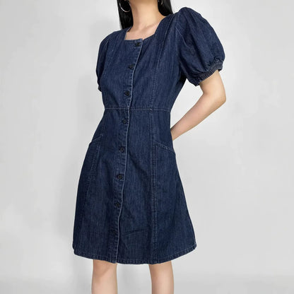 Blue – Relaxed Fit Elegant Denim Dress