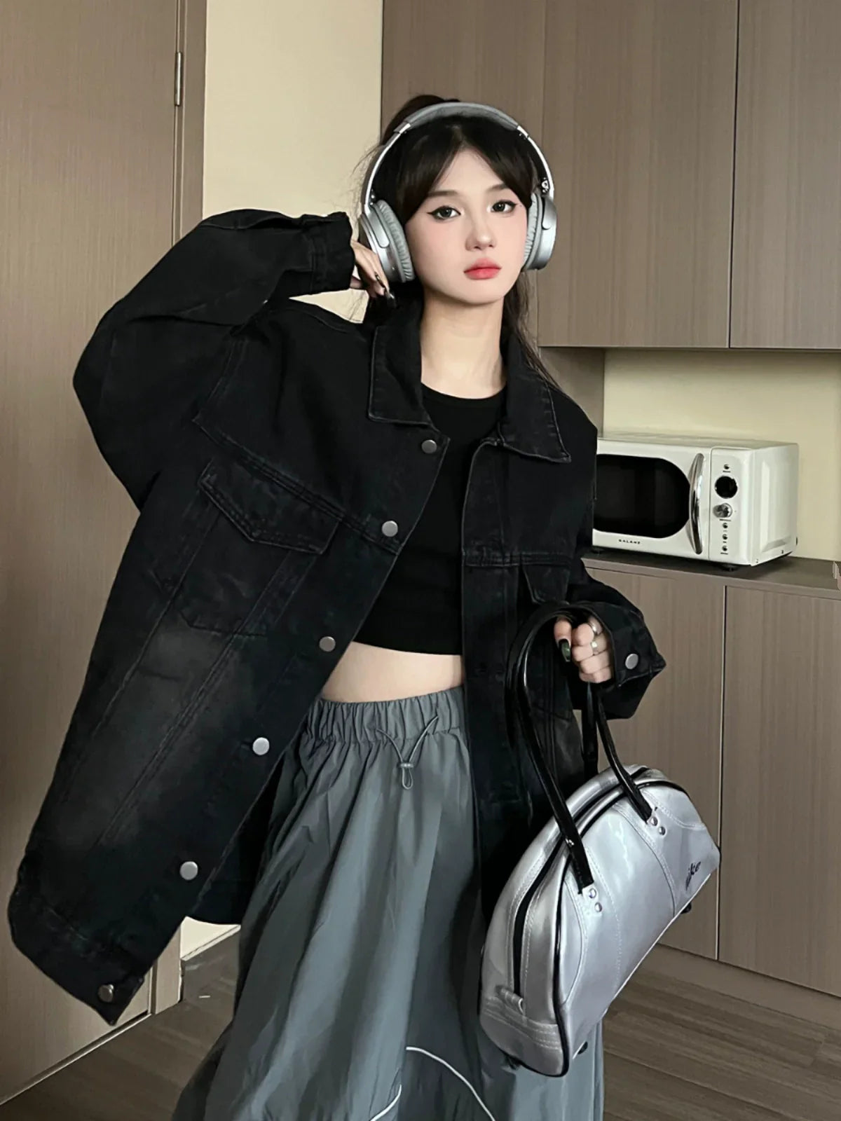 Oversized Denim Jacket Outfit