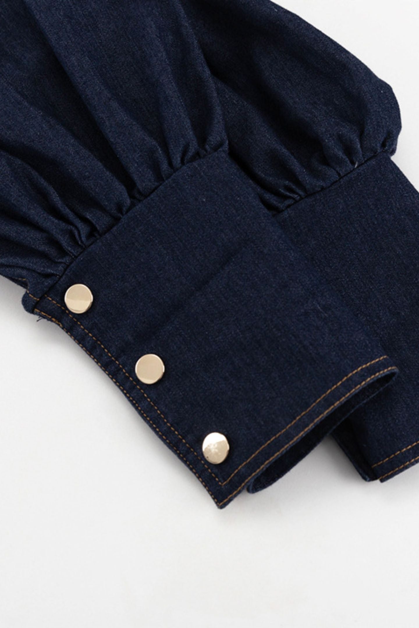 Lena Puff Sleeve Denim Mini Dress