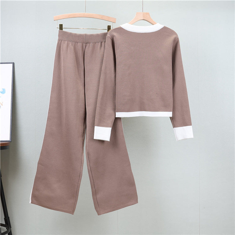 Camel – Elegant Slimming Two Piece Set