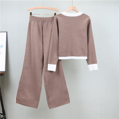 Camel – Elegant Slimming Two Piece Set