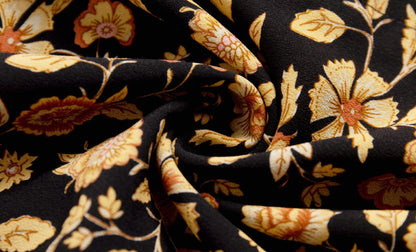 Floral – Vintage Slim-Fit A-Line Dress