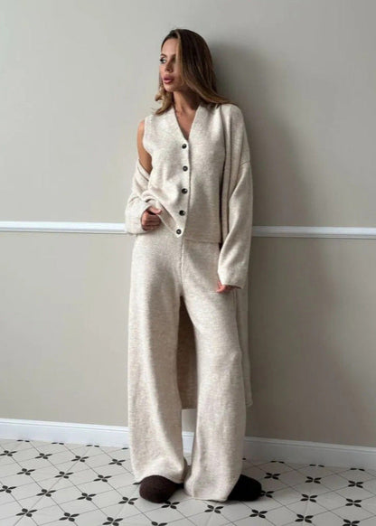 Elise - Three-Piece Knit Lounge Set
