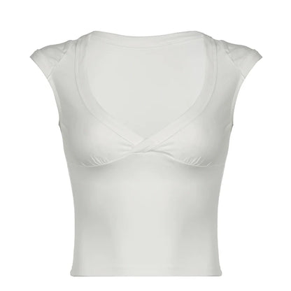 Siobhan V-Neck Crop Top