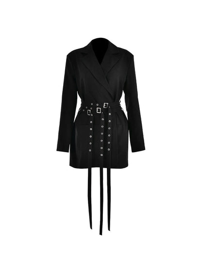 Blazer Coat Dress with Belt