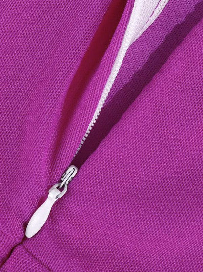 Pink Tube High Slit Sheath Maxi Dress