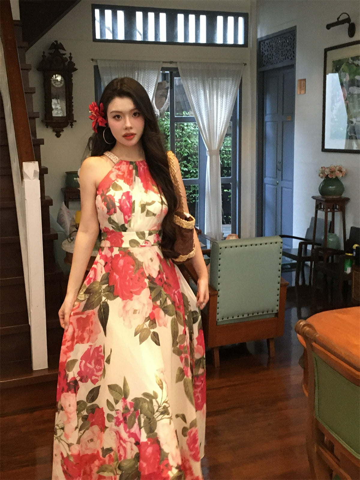 Millennium Mambo Floral Maxi Statement Print Spring Summer Gown 2025