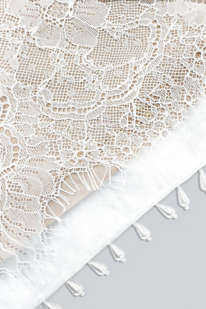 Hadrian Pearl Lace Mini Dress