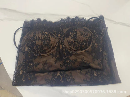 Lace Splice Slim Fit Cami Dress Fall/Winter Hot Girl Style
