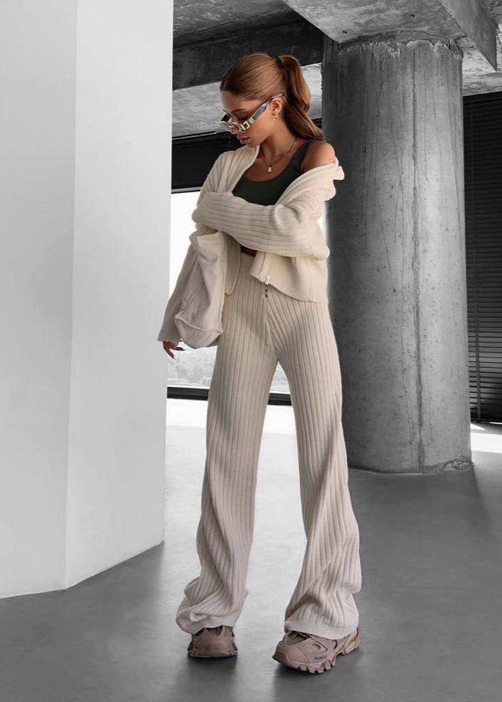 Ribbed Knit Lounge Set