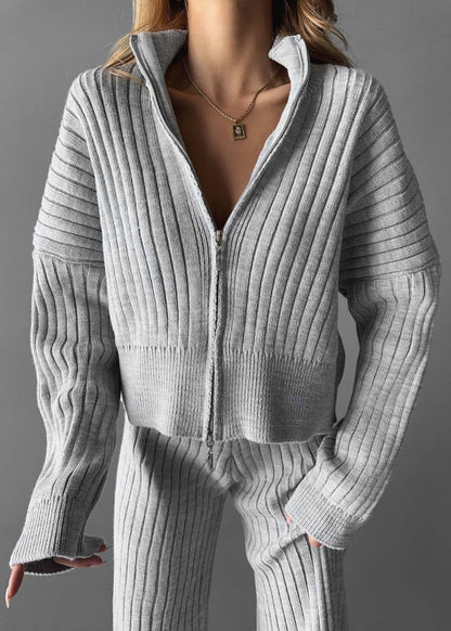 Ribbed Knit Lounge Set