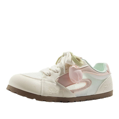 Women's Trendy Hello Kitty Non-Slip Sneakers With Unique Petal Shoe Lace