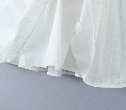 White – Slim-Fit Tank Strap Dress