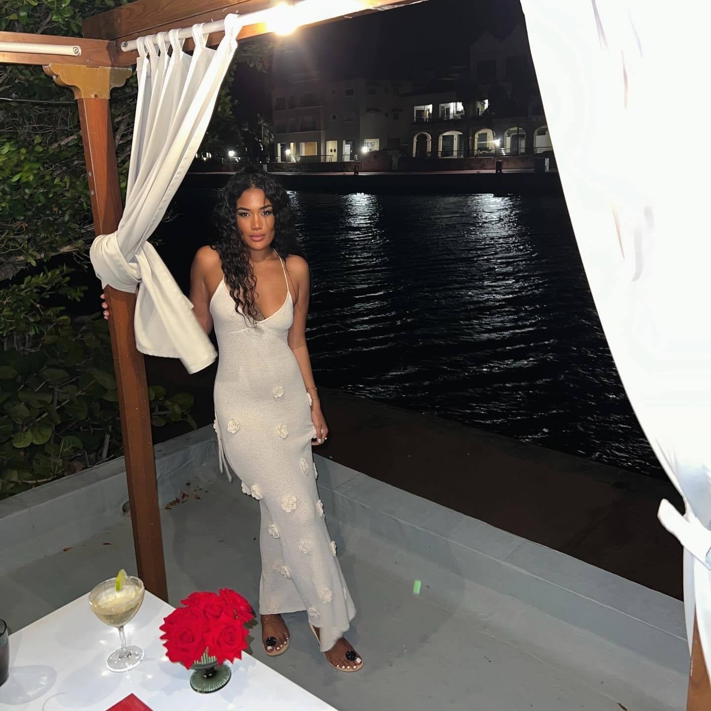 Natalie Floral Embellished Maxi Dress