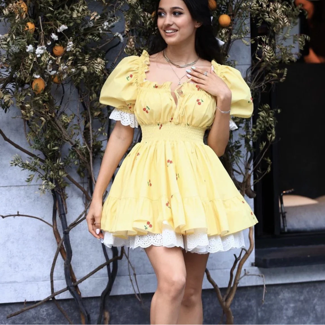 Yellow – Fresh Floral Smocked Dress