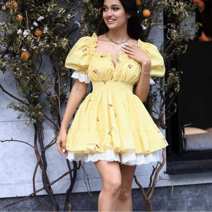 Yellow – Fresh Floral Smocked Dress