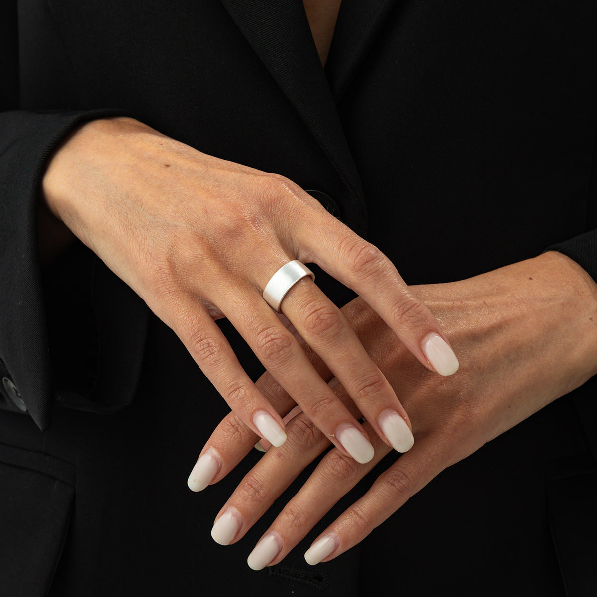 Unisex Irregular Geometric Open Knuckle Ring