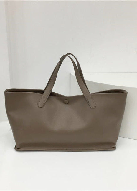 Aria - Minimalist Faux Leather Tote Bag