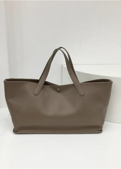 Aria - Minimalist Faux Leather Tote Bag