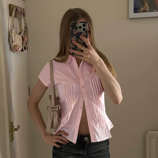Taylor Pleated Fitted Shirt