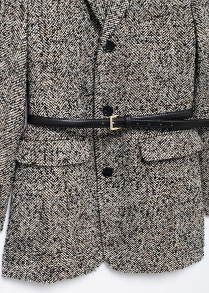 Tweed Belted Blazer Coat