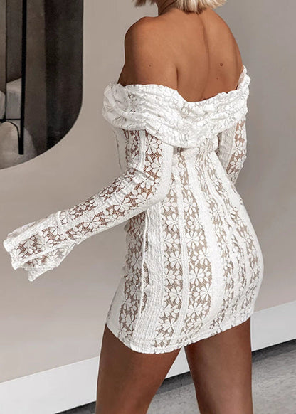 Camille – Off-Shoulder Lace Bodycon Dress